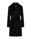 Cinzia Rocca Woman Coat Black Size 14 Wool In Black
