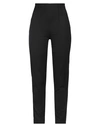 PATRIZIA PEPE PATRIZIA PEPE WOMAN PANTS BLACK SIZE 2 POLYESTER, VIRGIN WOOL, ELASTANE