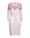 Moschino Woman Midi Dress Pink Size 6 Viscose, Polyester In Pink