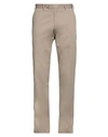 Lubiam Man Pants Beige Size 38 Cotton, Elastane