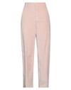 European Culture Woman Pants Light Pink Size Xs Cotton, Modal, Elastane In Pink