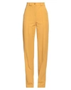 Patrizia Pepe Woman Pants Ocher Size 8 Polyester, Viscose, Elastane In Yellow