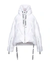 Khrisjoy Logo Drawstring Puffer Jacket In White