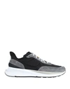 PS BY PAUL SMITH PS PAUL SMITH MAN SNEAKERS BLACK SIZE 9 NYLON, BOVINE LEATHER