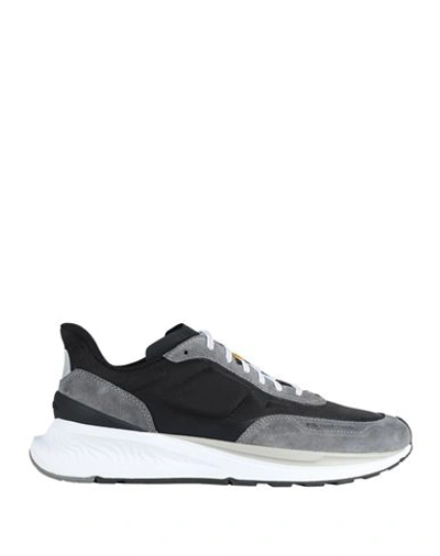 Ps By Paul Smith Ps Paul Smith Man Sneakers Black Size 9 Nylon, Bovine Leather In Greys