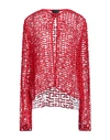 GIVENCHY GIVENCHY WOMAN SWEATER RED SIZE 6 VISCOSE, POLYESTER