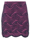 Sunnei Woman Mini Skirt Navy Blue Size L Nylon In Navy Blue