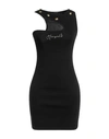 Mangano Woman Short Dress Black Size L Cotton