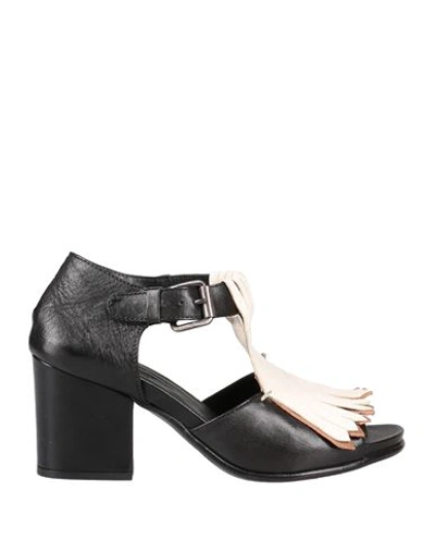 Ernesto Dolani Woman Sandals Black Size 7 Soft Leather