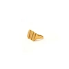 HANNAH BOURN GOLD VERMEIL SIZE N THE SCALLOP IMPRINT RING