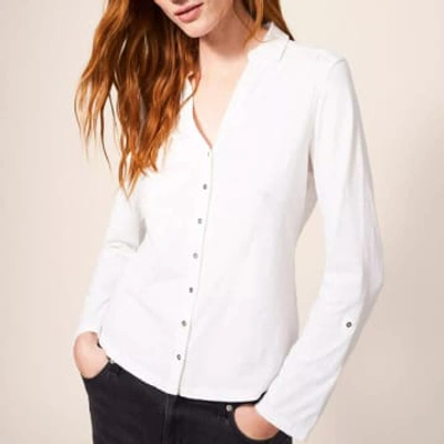 White Stuff Annie Jersey Shirt Brilliant White