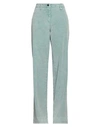 Myths Woman Pants Sage Green Size 8 Cotton, Elastane