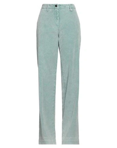 Myths Woman Pants Sage Green Size 8 Cotton, Elastane In Sage Green
