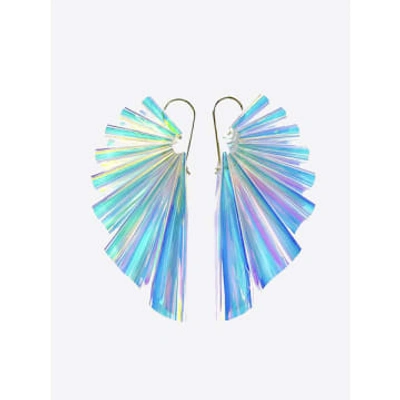By Fossdal Waves Rainbow Earrings