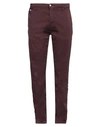 Replay Man Pants Burgundy Size 31 Cotton, Polyester, Elastane In Red