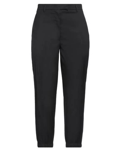 Prada Woman Pants Black Size 2 Cotton, Polyamide, Elastane