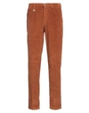 Barbati Man Pants Tan Size 34 Cotton, Elastane In Brown