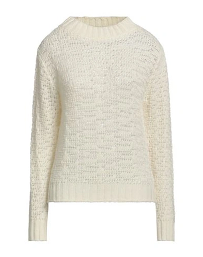 Alpha Studio White Wool Sweater