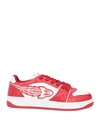 Enterprise Japan Woman Sneakers Red Size 11 Calfskin In Red
