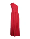 Mangano Woman Midi Dress Red Size L Cotton In Red