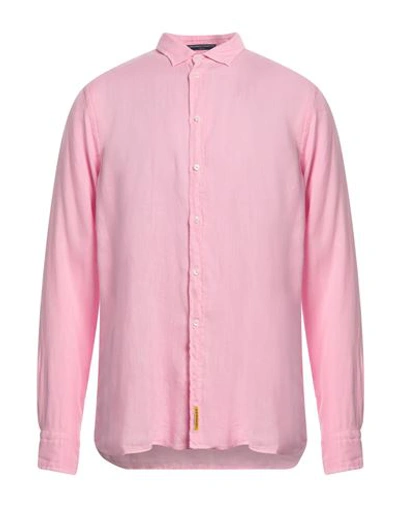 B.d.baggies B. D.baggies Man Shirt Pink Size Xxl Linen