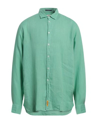 B.d.baggies B. D.baggies Man Shirt Green Size L Linen In Green
