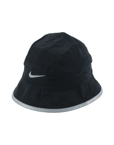 Nike Woman Hat Black Size S/m Polyester, Elastane