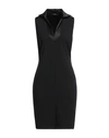 Carla G. Woman Mini Dress Black Size 4 Acetate, Viscose, Elastane