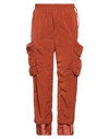 Sunnei Grid-pattern Cargo Pants In Red