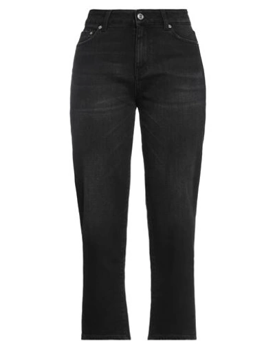 Department 5 Woman Jeans Black Size 29 Cotton, Elastane