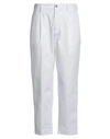 TRUE NYC TRUE NYC MAN PANTS WHITE SIZE 32 POLYESTER, COTTON