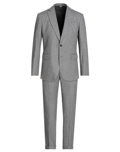 Bottega Martinese Man Suit Grey Size 46 Virgin Wool