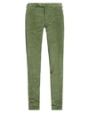 Santaniello Man Pants Green Size 32 Cotton, Elastane