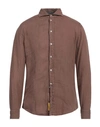 B.d.baggies B. D.baggies Man Shirt Brown Size S Linen