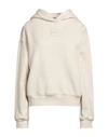 Dondup Woman Sweatshirt Beige Size M Cotton, Elastane