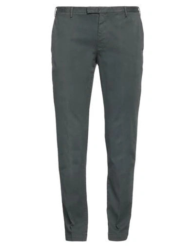 Pt Torino Man Pants Lead Size 38 Cotton, Elastane In Grey