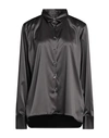 Robert Friedman Woman Shirt Steel Grey Size Xxl Polyester, Elastane