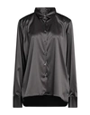 Robert Friedman Woman Shirt Charcoal Size Xxl Polyester, Elastane In Grey