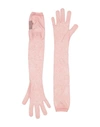 Missoni Woman Gloves Blush Size M Rayon, Polyester In Pink