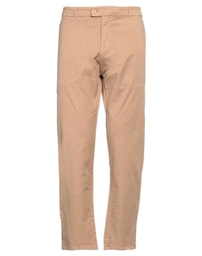 Massimo Rebecchi Man Pants Sand Size 38 Cotton, Elastane In Beige