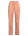 Dondup Woman Pants Apricot Size 4 Cotton, Elastane In Orange