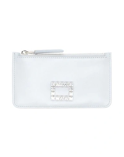 Roger Vivier Woman Coin Purse Light Grey Size - Calfskin
