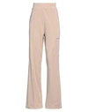 Hinnominate Woman Pants Khaki Size Xs Polyester, Elastane In Beige
