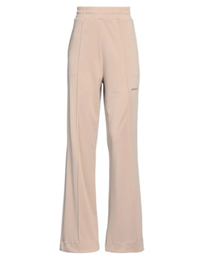 Hinnominate Woman Pants Khaki Size Xs Polyester, Elastane In Beige