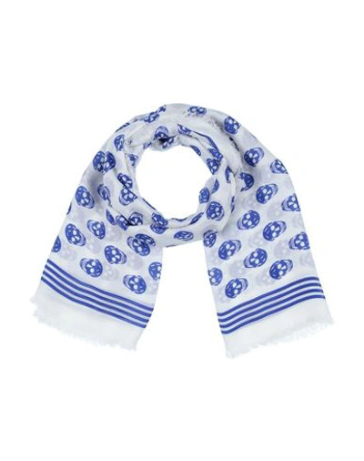 Alexander Mcqueen Woman Scarf White Size - Modal In White