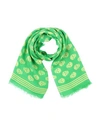 Alexander Mcqueen Woman Scarf Acid Green Size - Modal