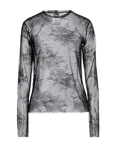 8pm Woman Top Black Size S Polyamide, Elastane