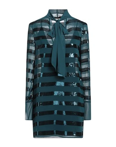 Patrizia Pepe Woman Mini Dress Deep Teal Size 4 Polyamide, Elastane In Green