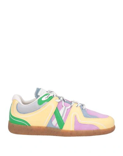 スニーカー GANNI YELLOW SYNTHETIC LEATHER AND FABRIC SNEAKERS Ganni Yellow Synthetic Leather And Fabric Sneakers | ModeSens