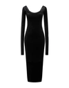 Rick Owens Lilies Woman Maxi Dress Black Size 6 Viscose, Polyamide In Black